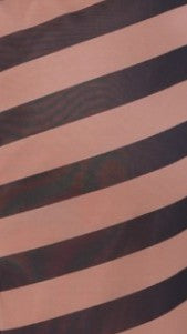 Lilani Mesh Maxi Dress - Navy Stripe