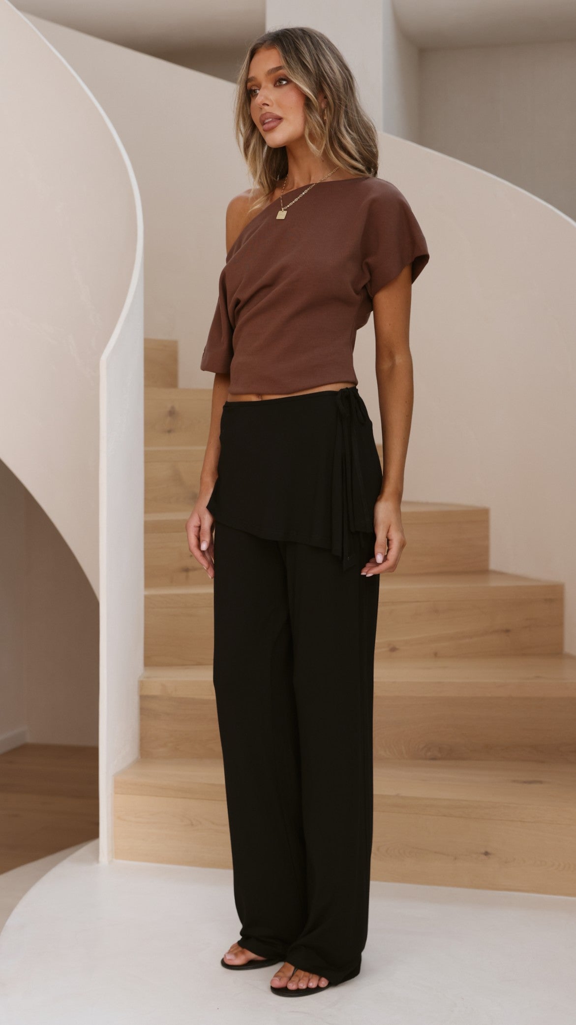 Jaxie Skirt Overlay Pants - Black