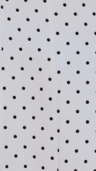 Lula Mini Dress - White/Black Polka