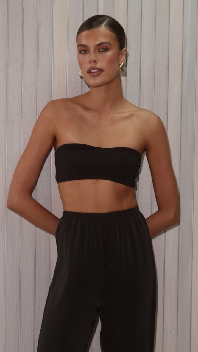 Ida Bandeau Bra - Black