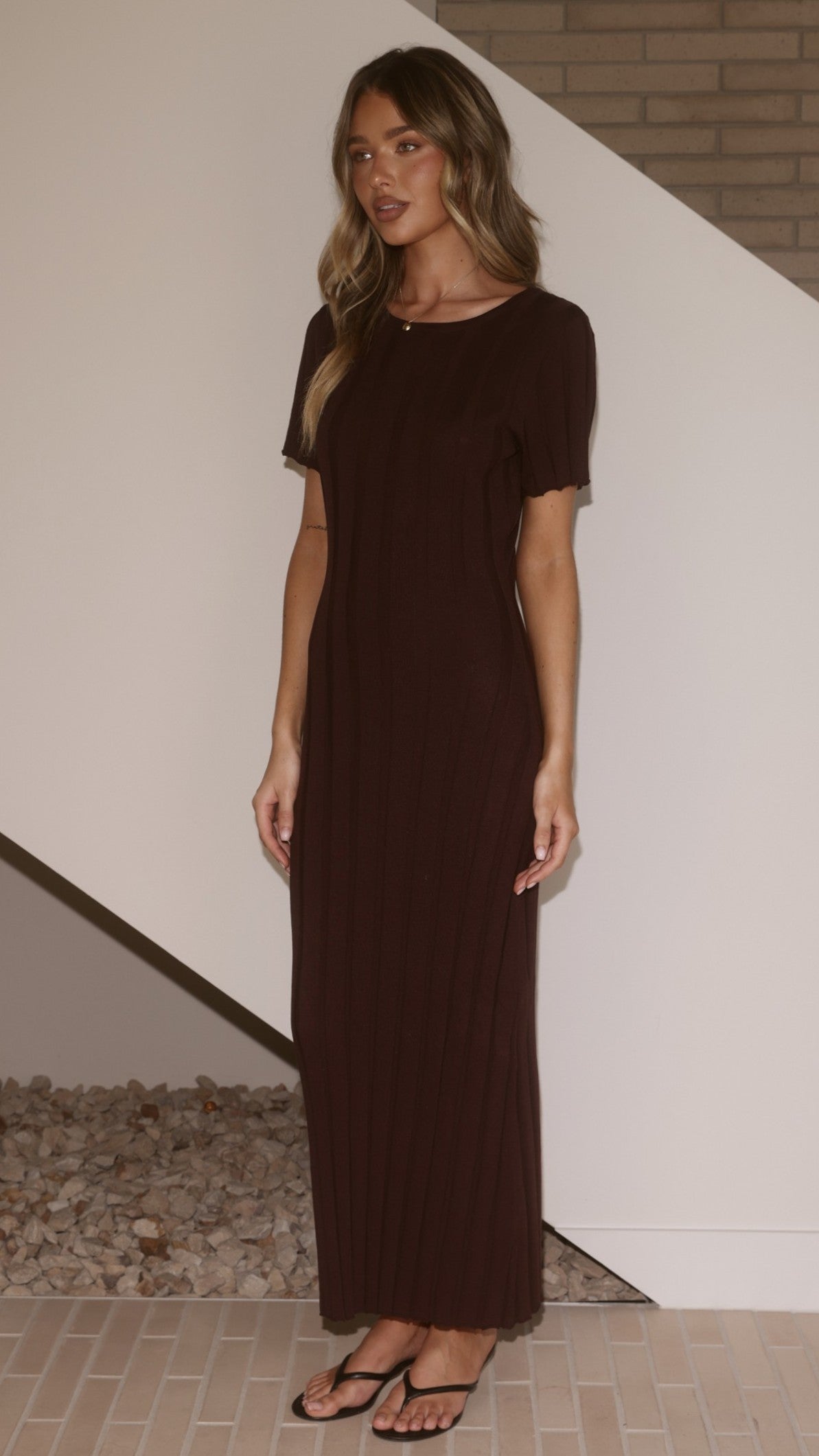 Mari Maxi Dress - Chocolate