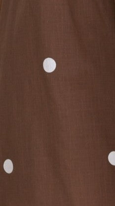 Nadine Shirt and Shorts Set - Chocolate Polka