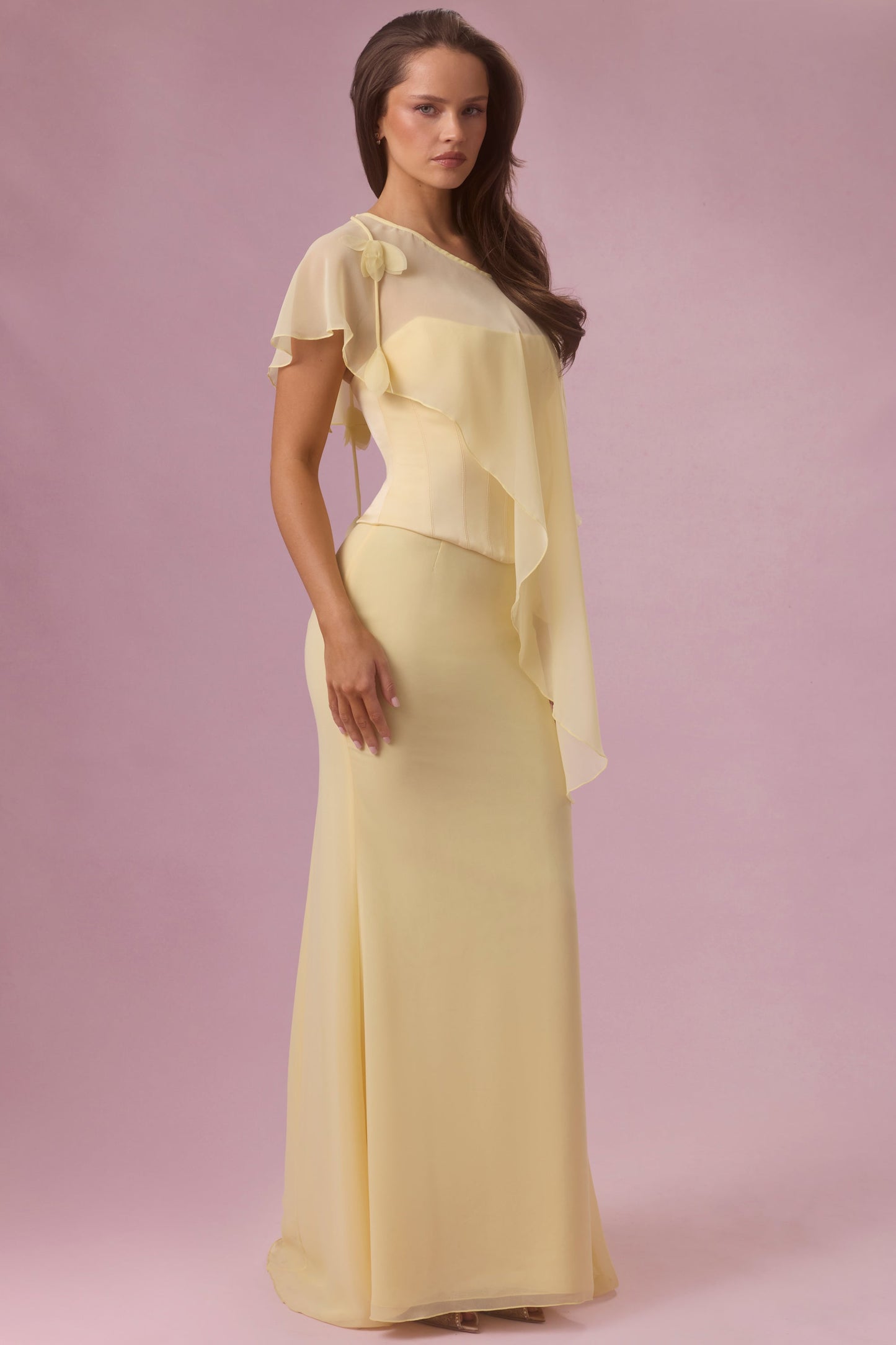 Chiffon Cape in Butter