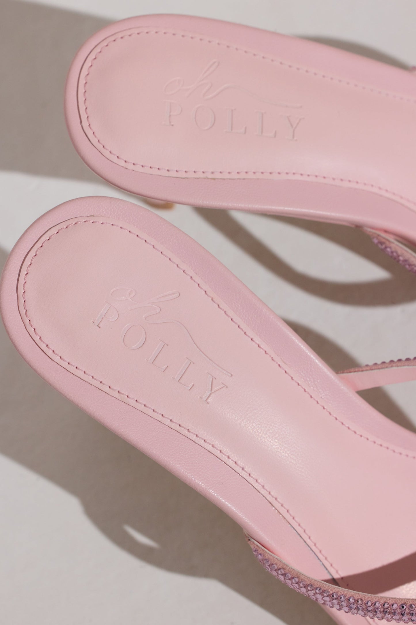 Heeled Sandal in Blush Pink