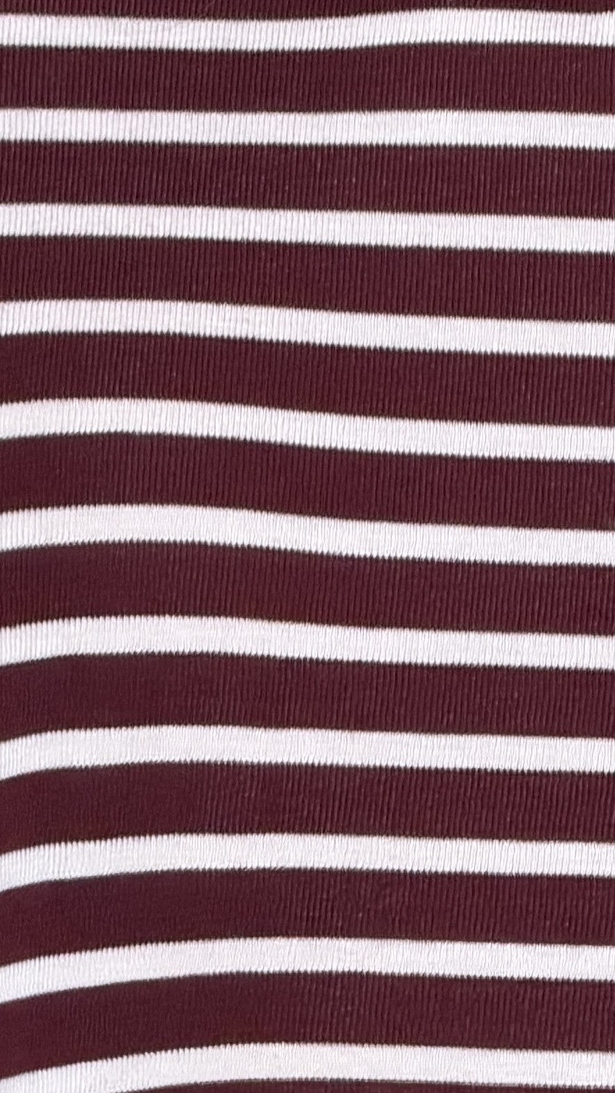 Flossie Long Sleeve Top and Shorts Set - Burgundy/Beige Stripe