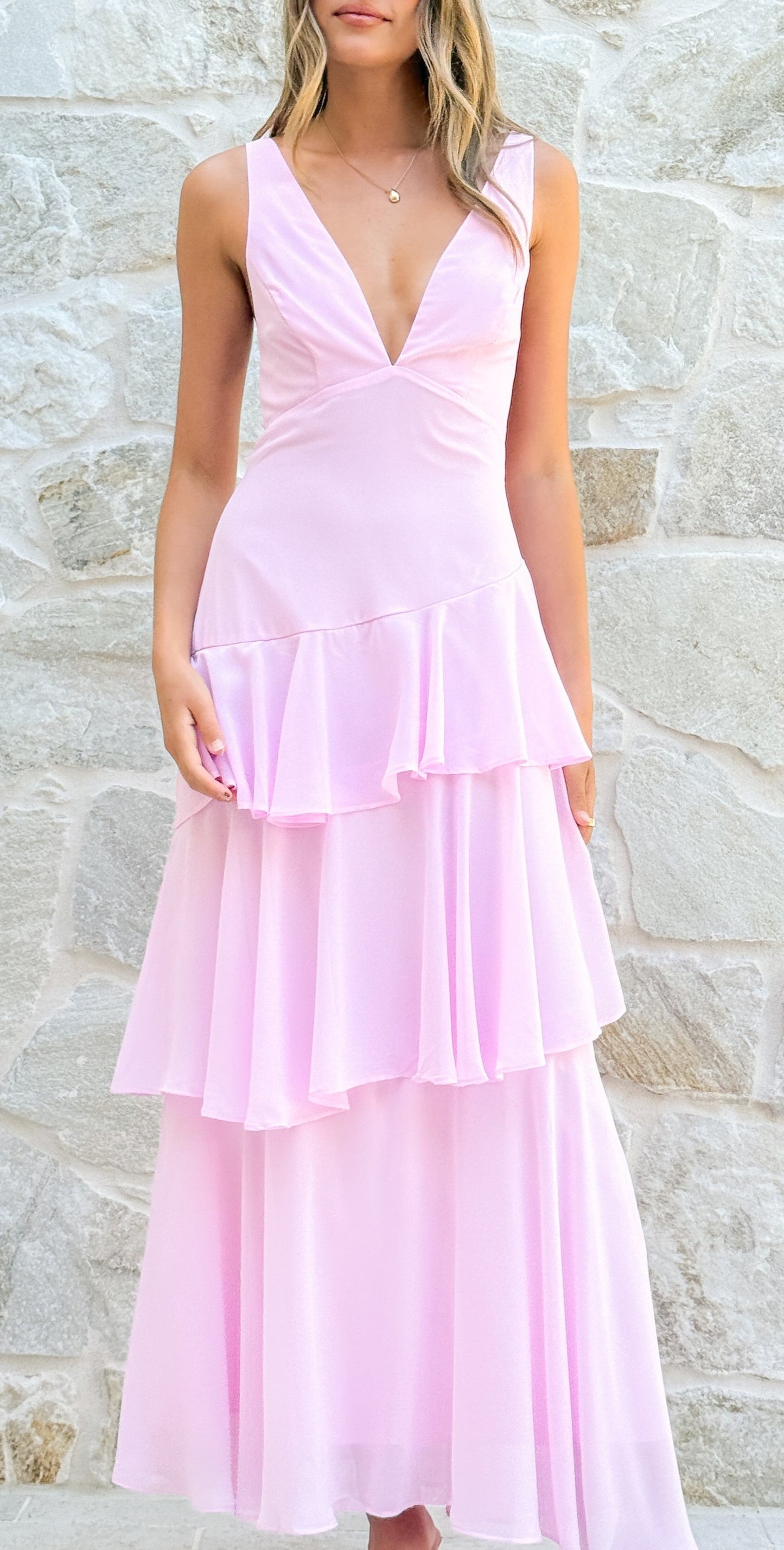 Stasie Maxi Dress - Pink