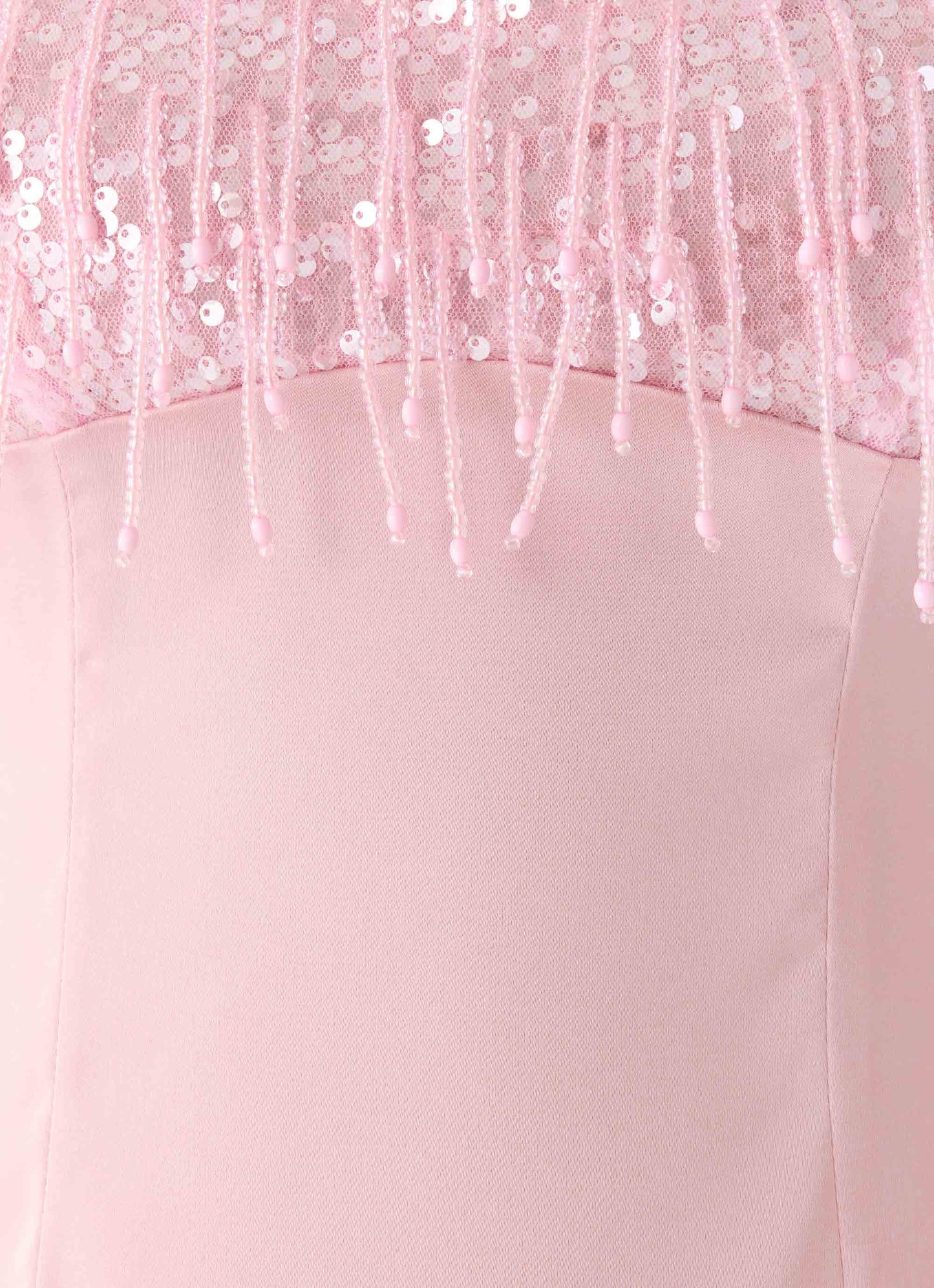 Siren Sequin Beaded Mini Dress - Pink