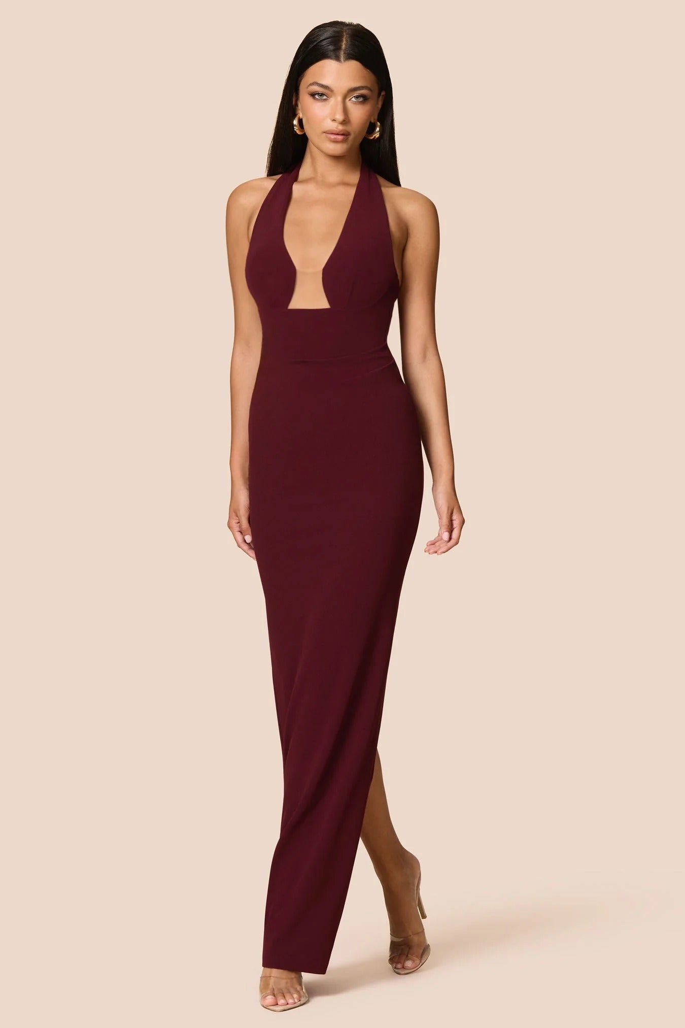 Nookie Demi Gown - Wine