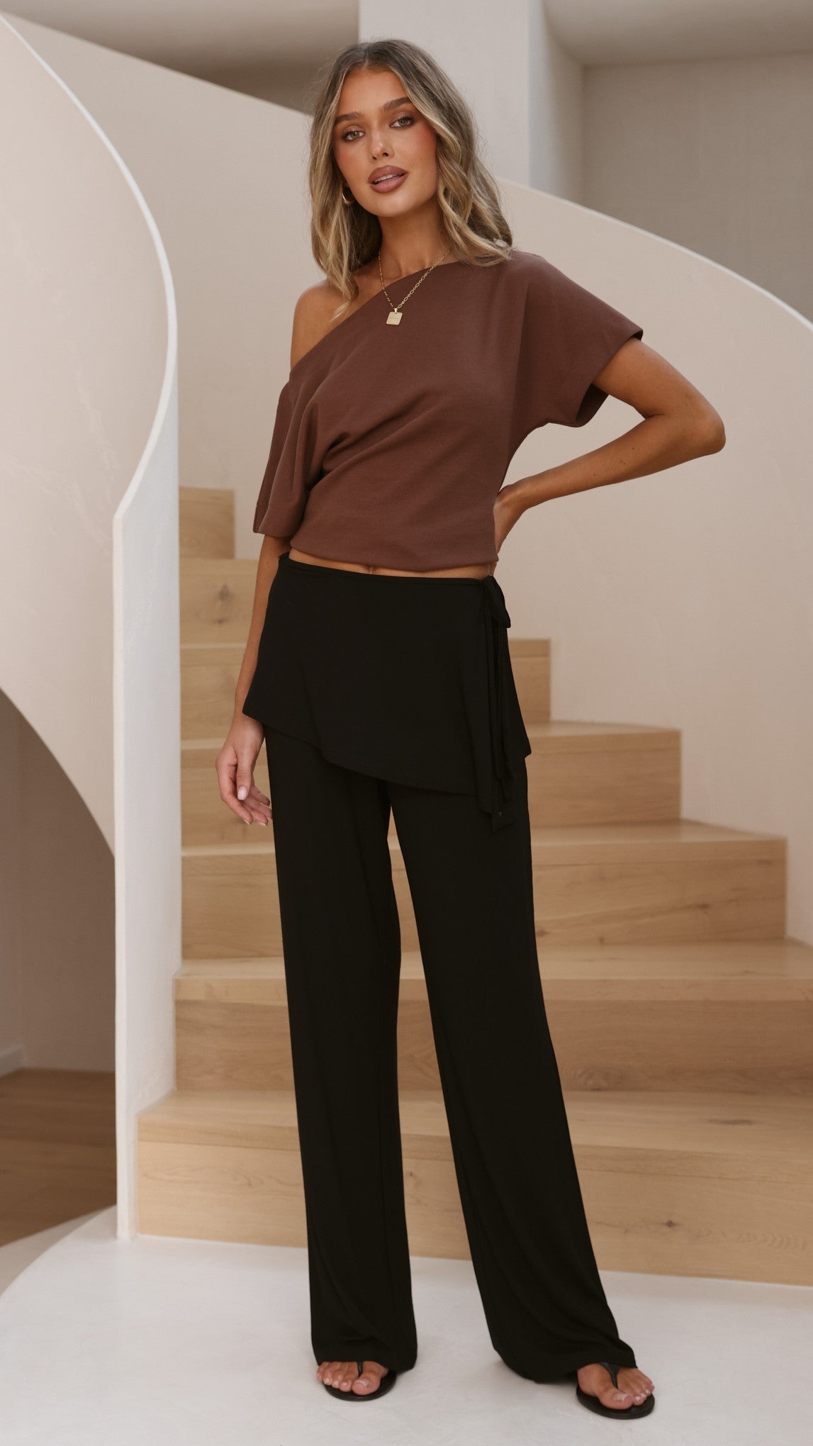 Jaxie Skirt Overlay Pants - Black