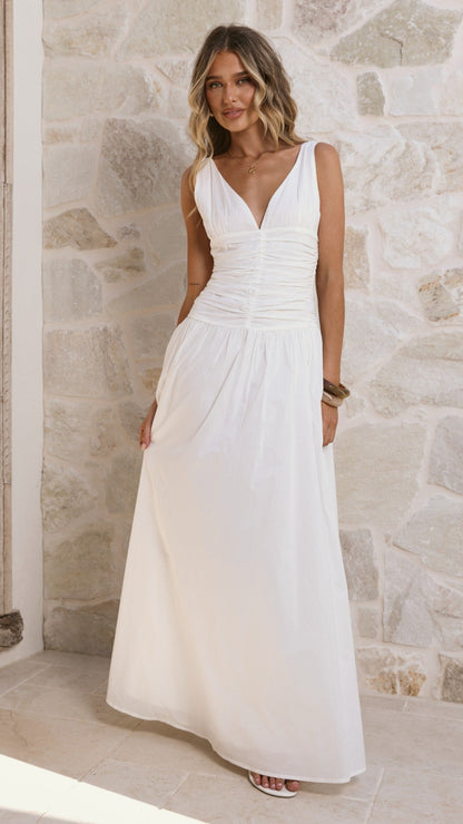 Sanya Maxi Dress - White