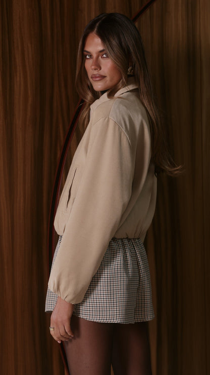 Brax Bomber Jacket - Beige