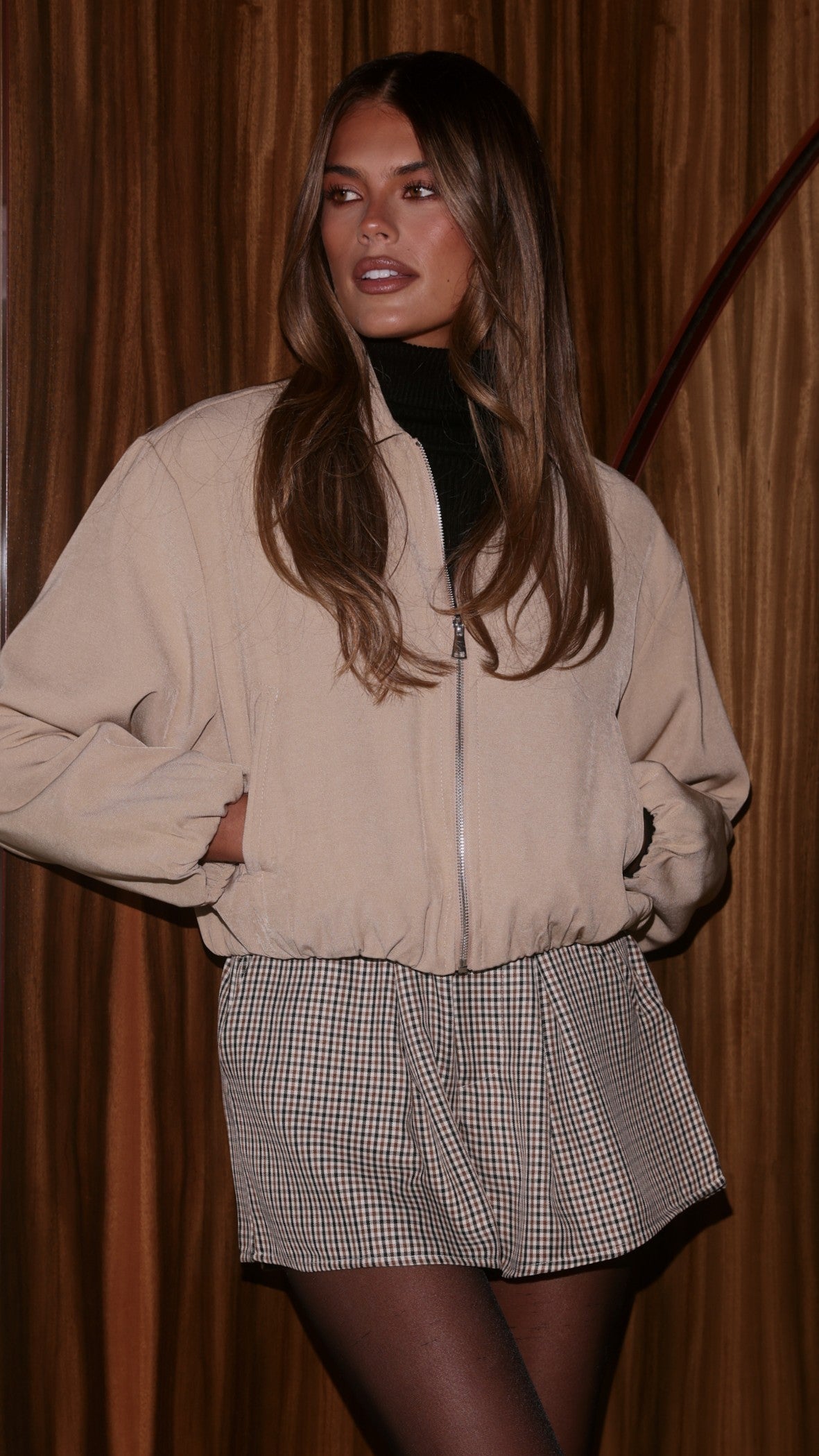 Brax Bomber Jacket - Beige