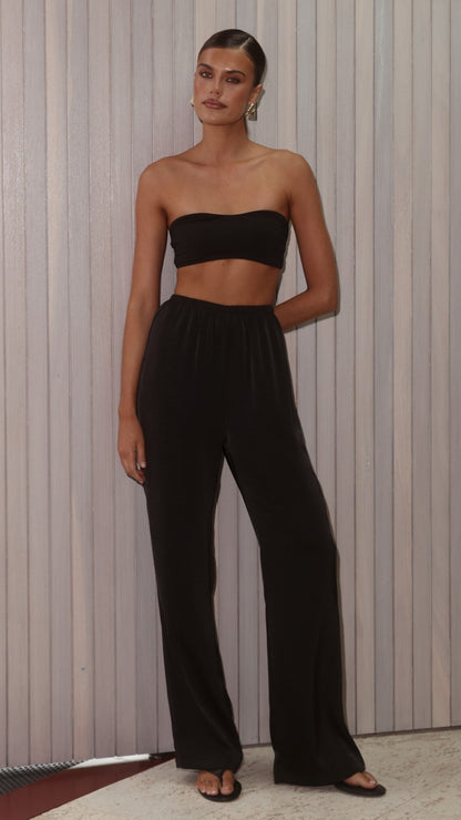 Ida Bandeau Bra - Black