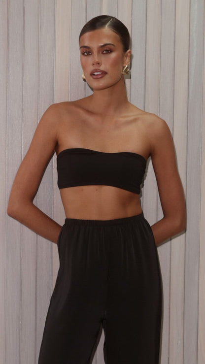 Ida Bandeau Bra - Black