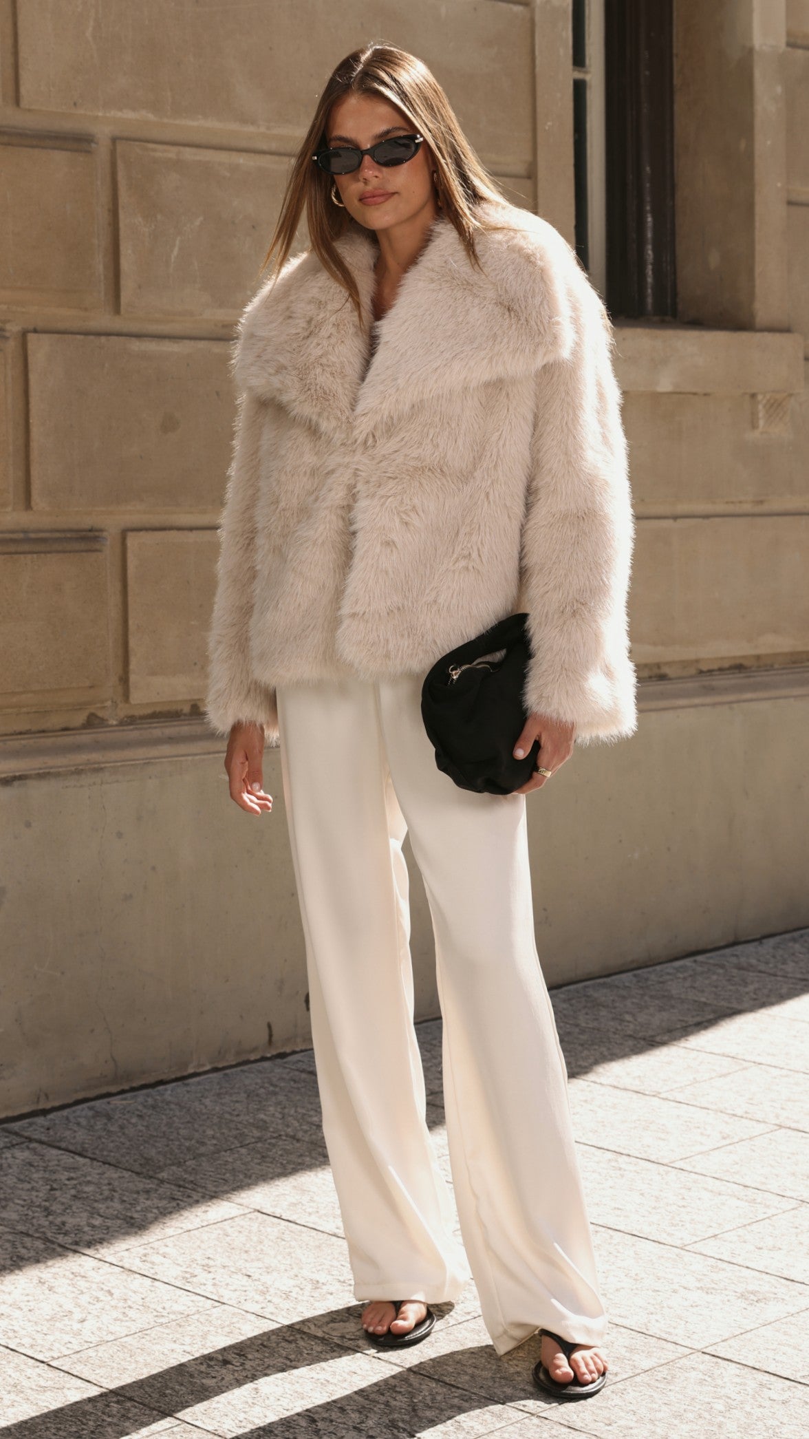 Imogen Button Pants - Cream