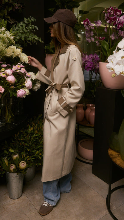 Sutton Trench Coat - Almond