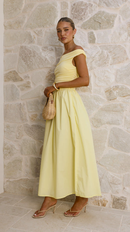 Immy Midi Dress - Yellow