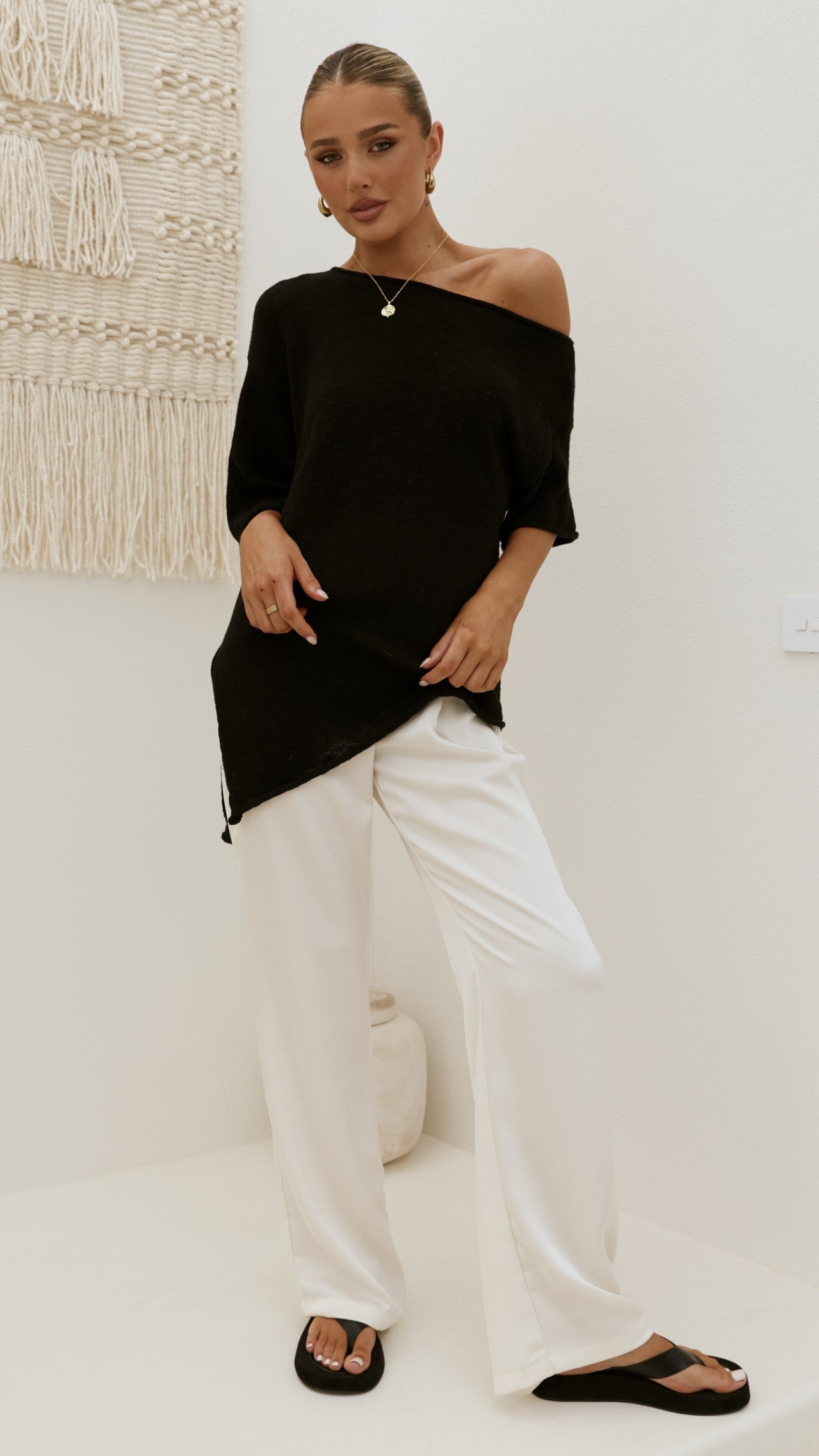 Keisha Off The Shoulder Top - Black