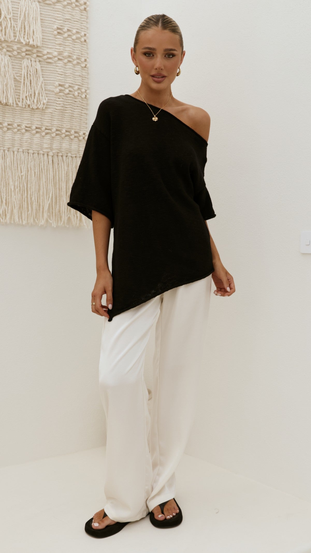 Keisha Off The Shoulder Top - Black