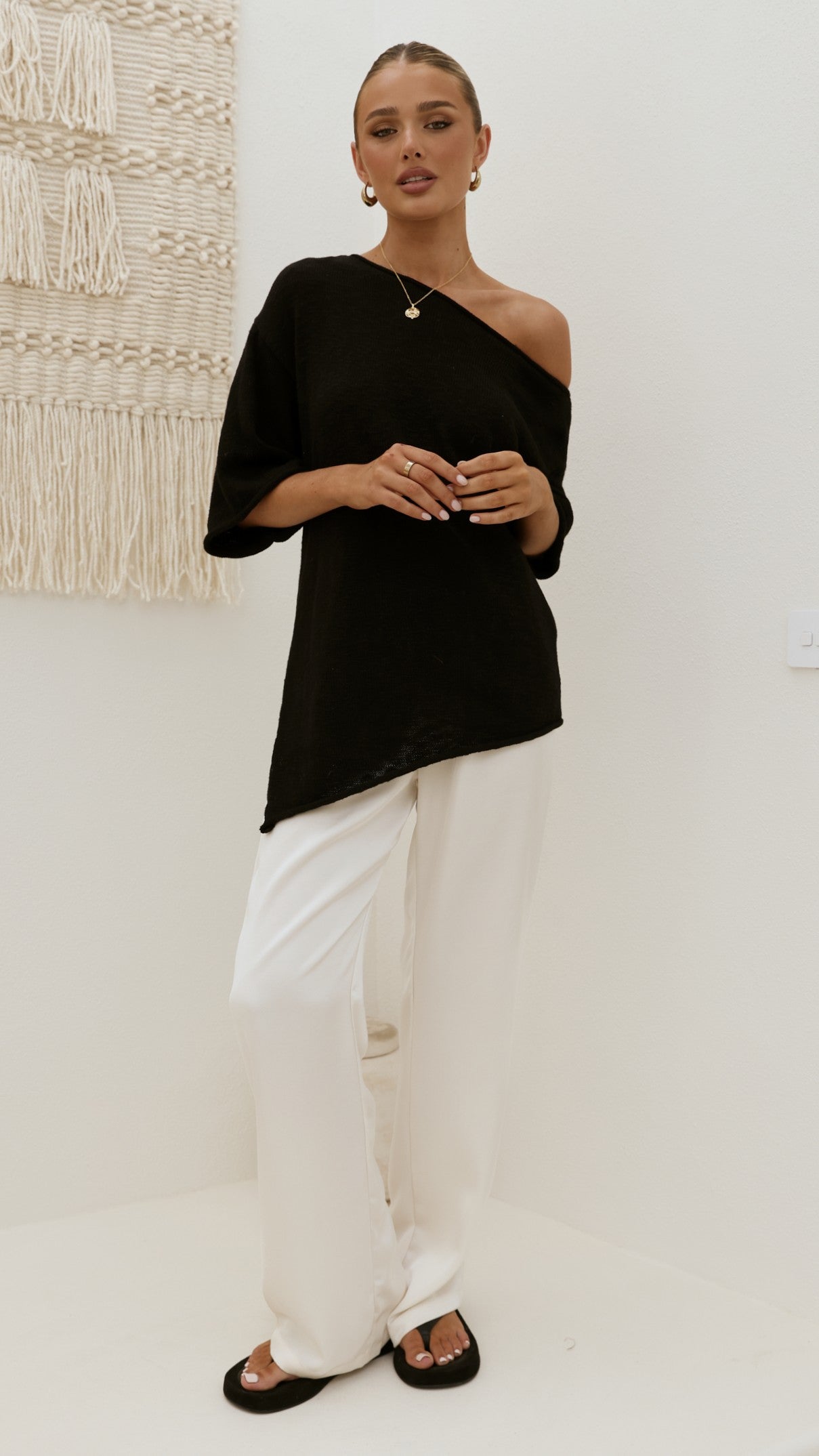 Keisha Off The Shoulder Top - Black