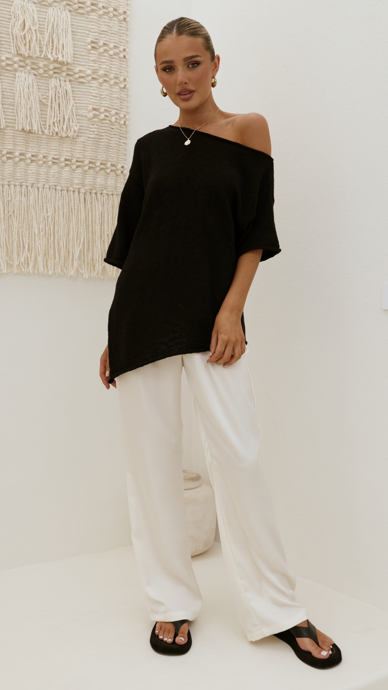 Keisha Off The Shoulder Top - Black