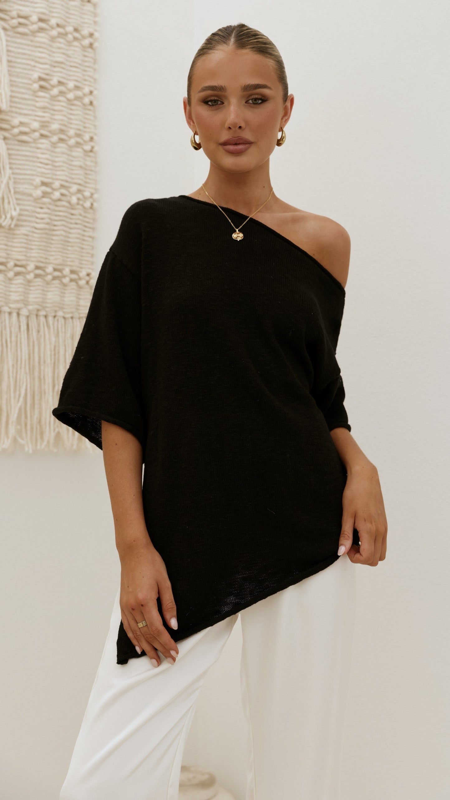 Keisha Off The Shoulder Top - Black