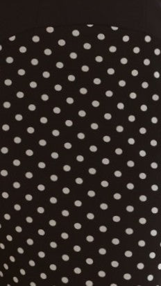 Bonnie Maxi Dress - Black/White Polka