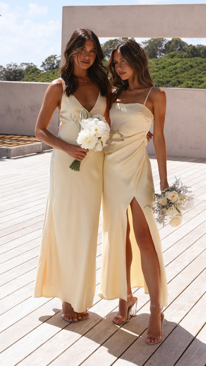 Ziah Maxi Dress - Lemon