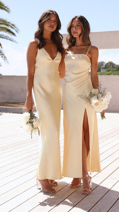 Ziah Maxi Dress - Lemon