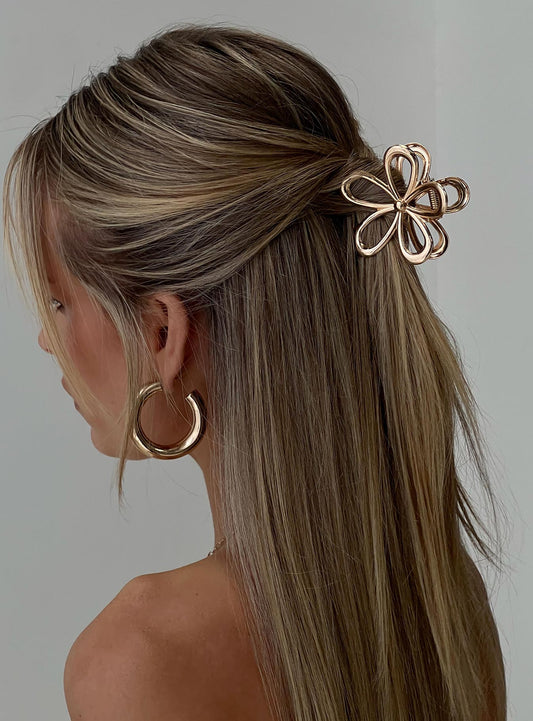Beija Flower Hair Clip Gold