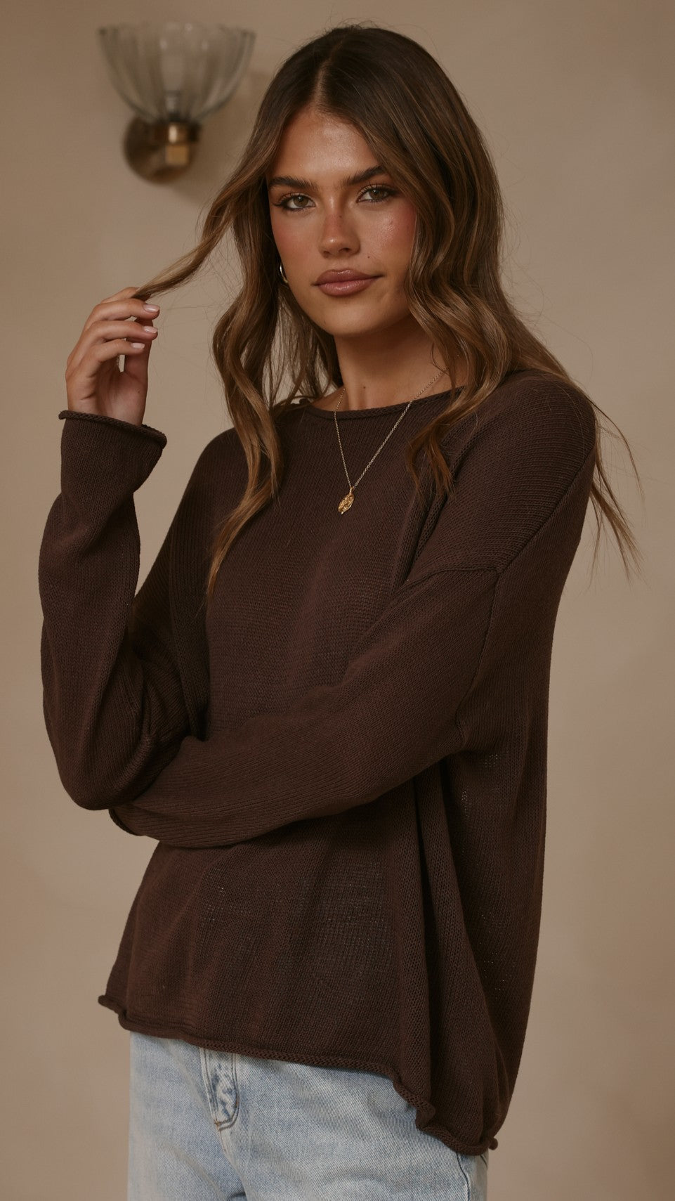 Lakoa Knit Top - Chocolate
