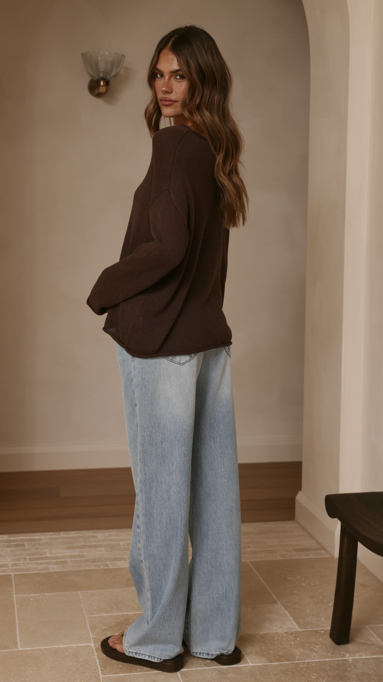 Lakoa Knit Top - Chocolate