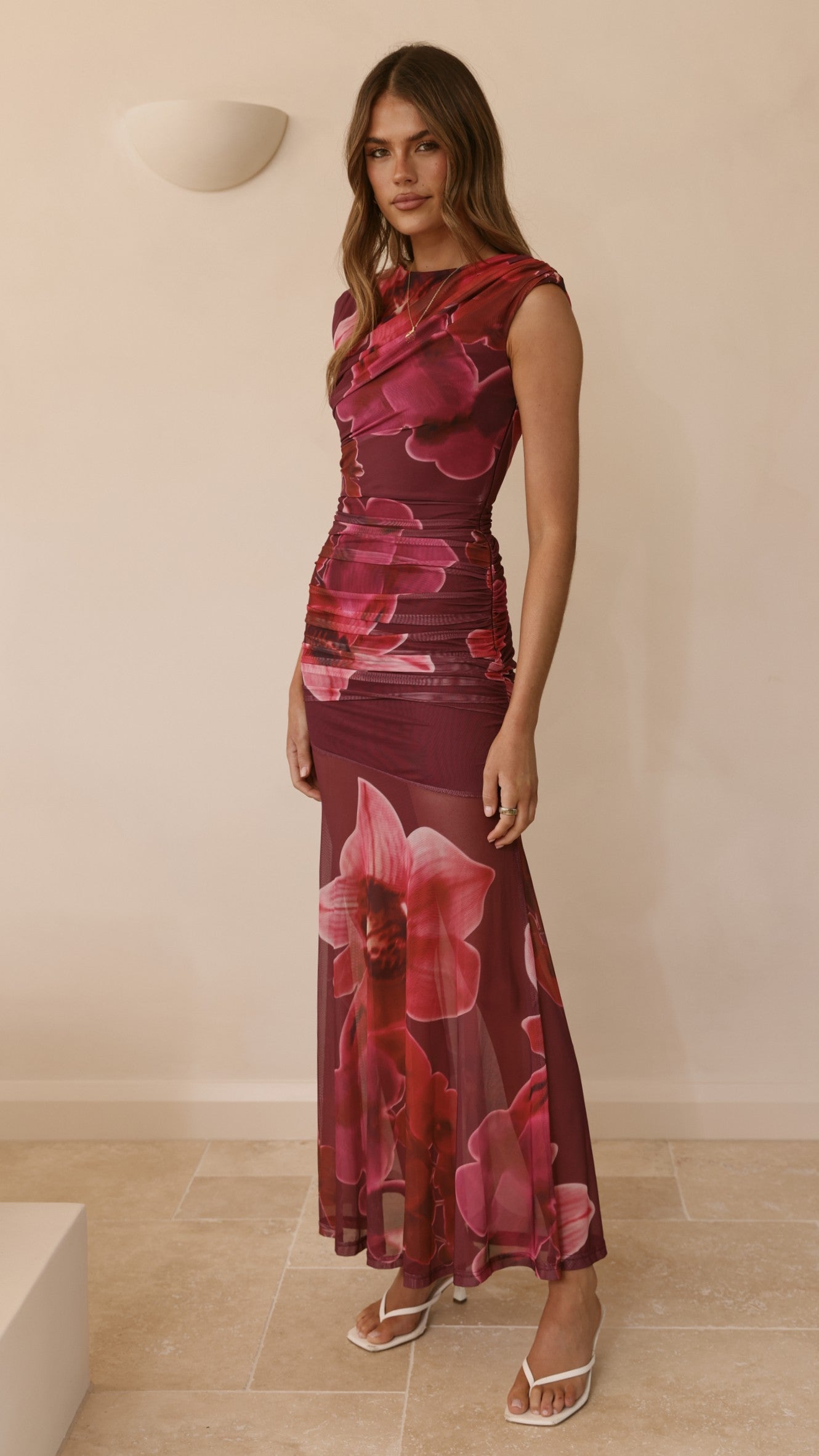 Delara Maxi Dress - Fuchsia
