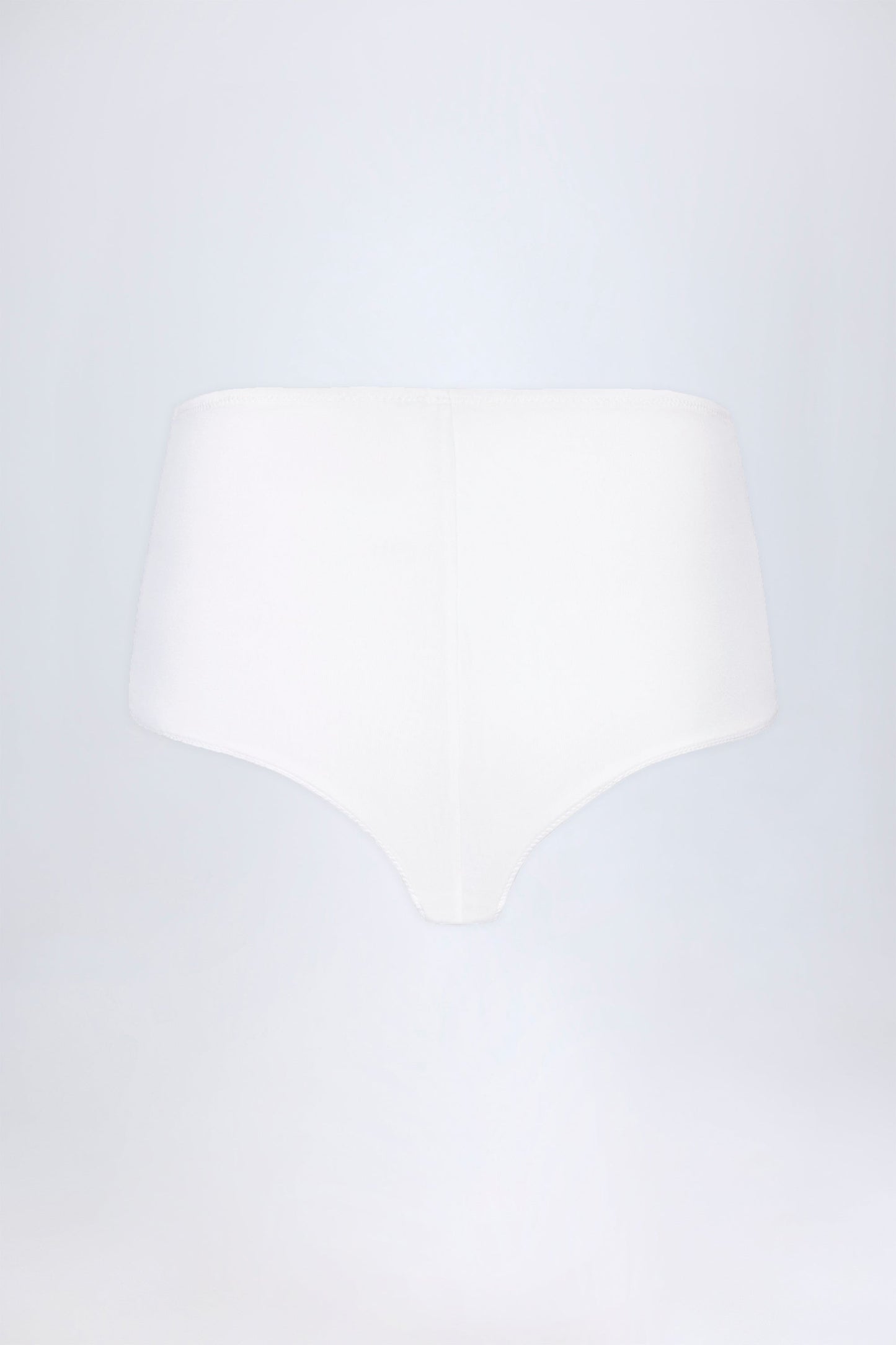 Slinky Jersey Low-Rise Hotpants in White