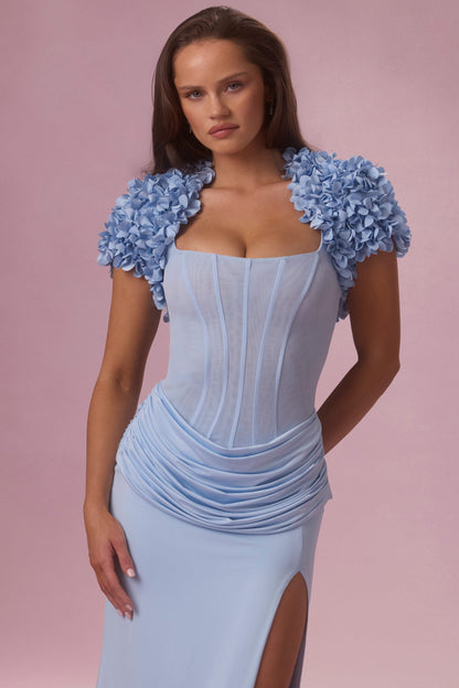 Cropped Bolero  in Sky Blue
