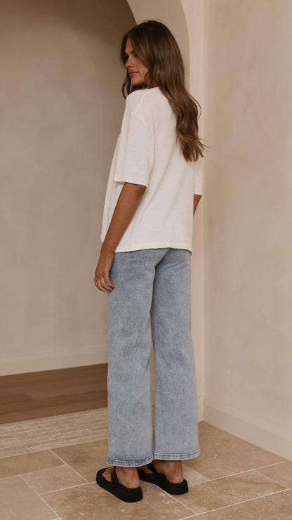 Vinnie Straight Leg Jeans - Light Blue