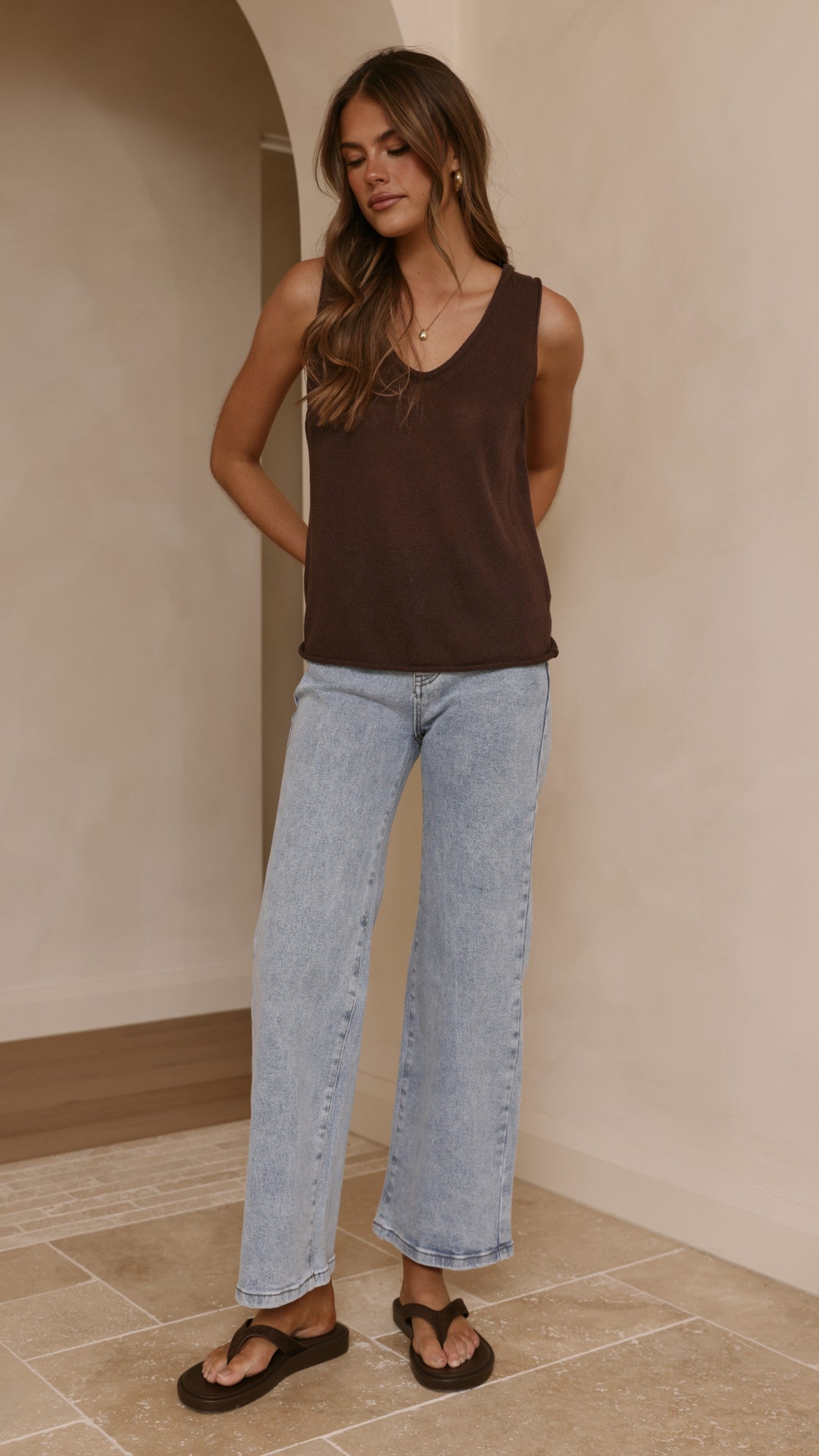 Vinnie Straight Leg Jeans - Light Blue