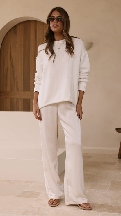 Jase Knit - White