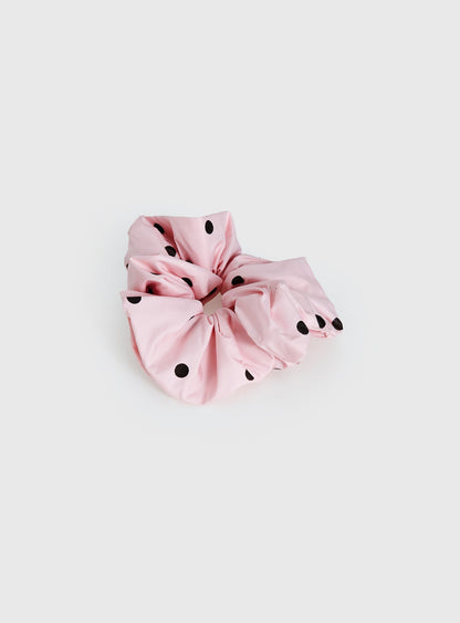 Amary Scrunchie Pink Polka