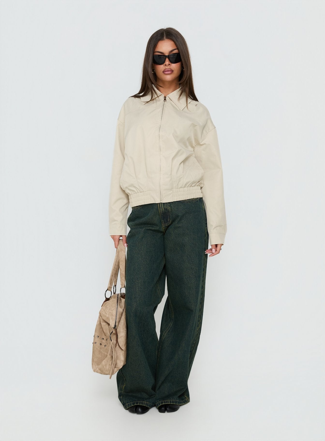 Call You Up Bomber Jacket Sand