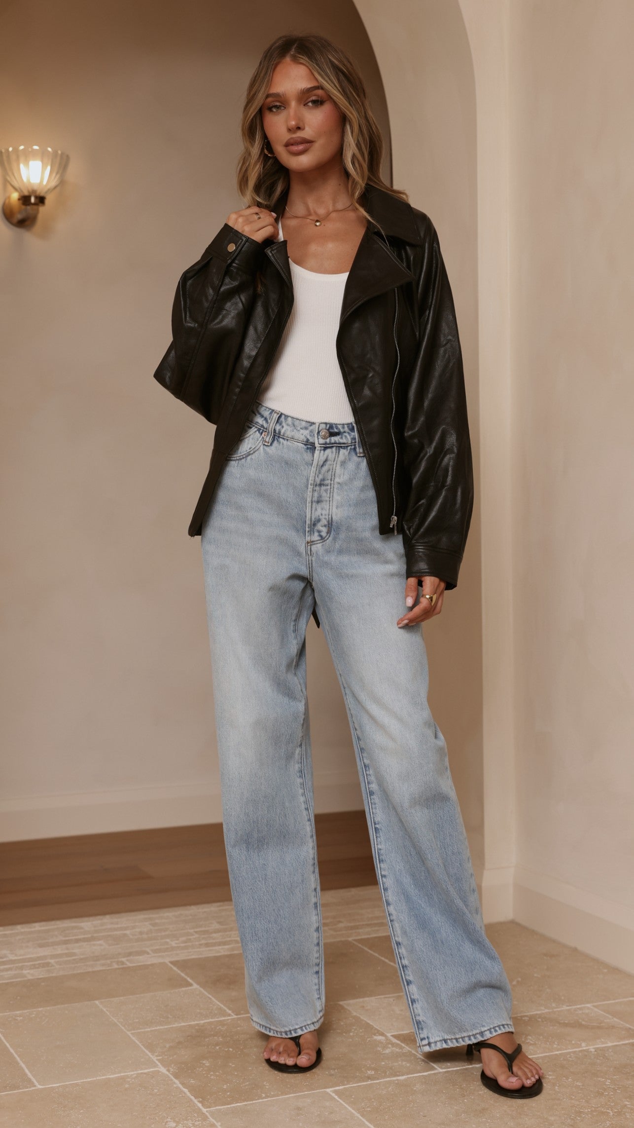 Marzia Tie Waist Jacket - Black