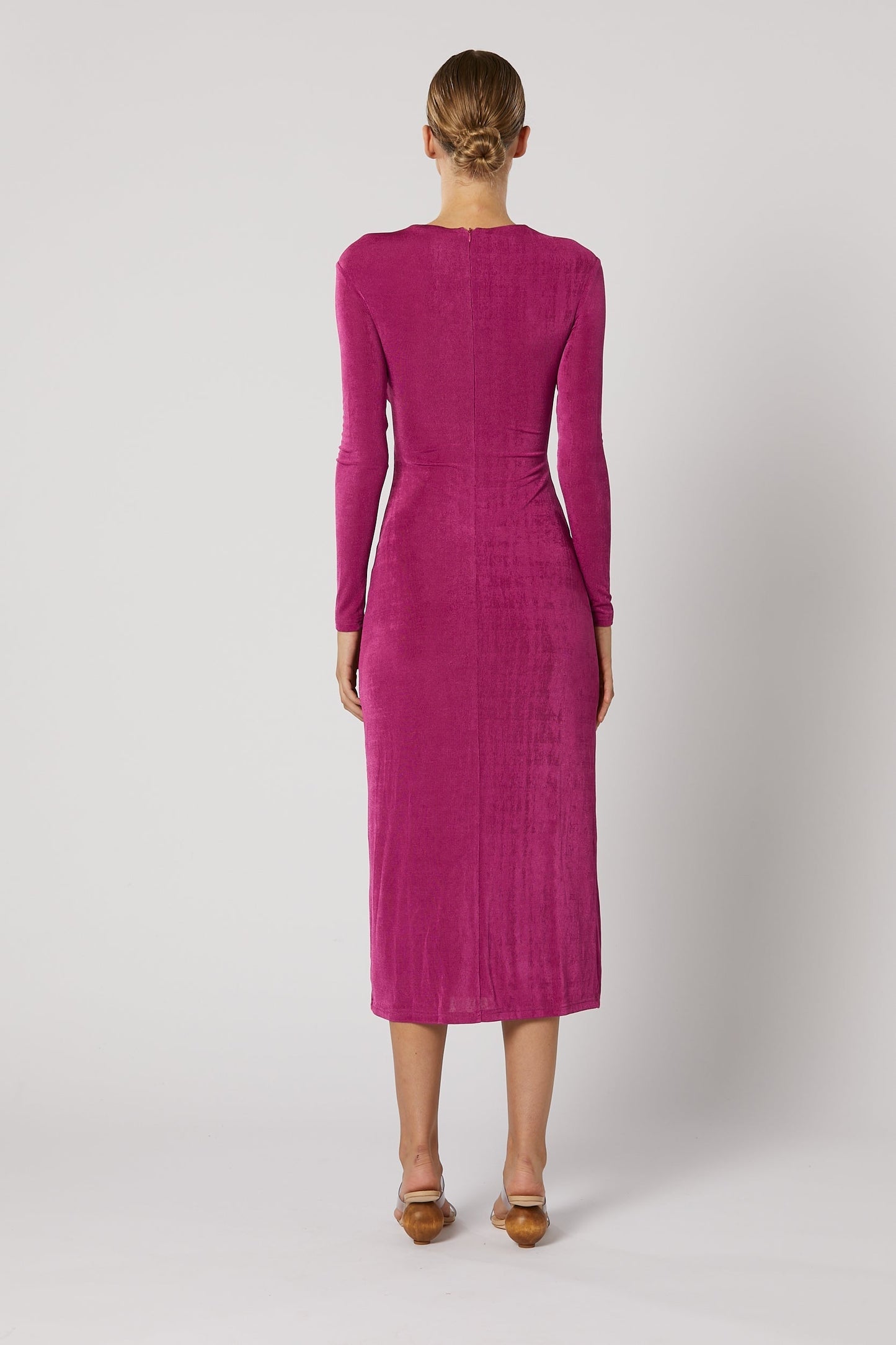 Ithaca Cut Out Dress - Fuchsia