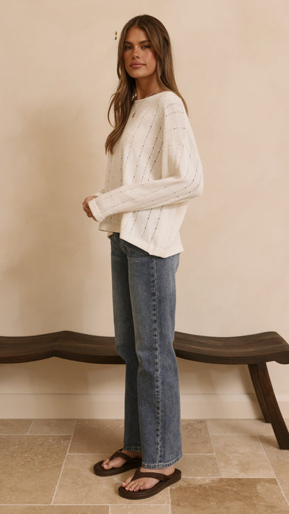 Zana Straight Leg Jeans - Mid Blue