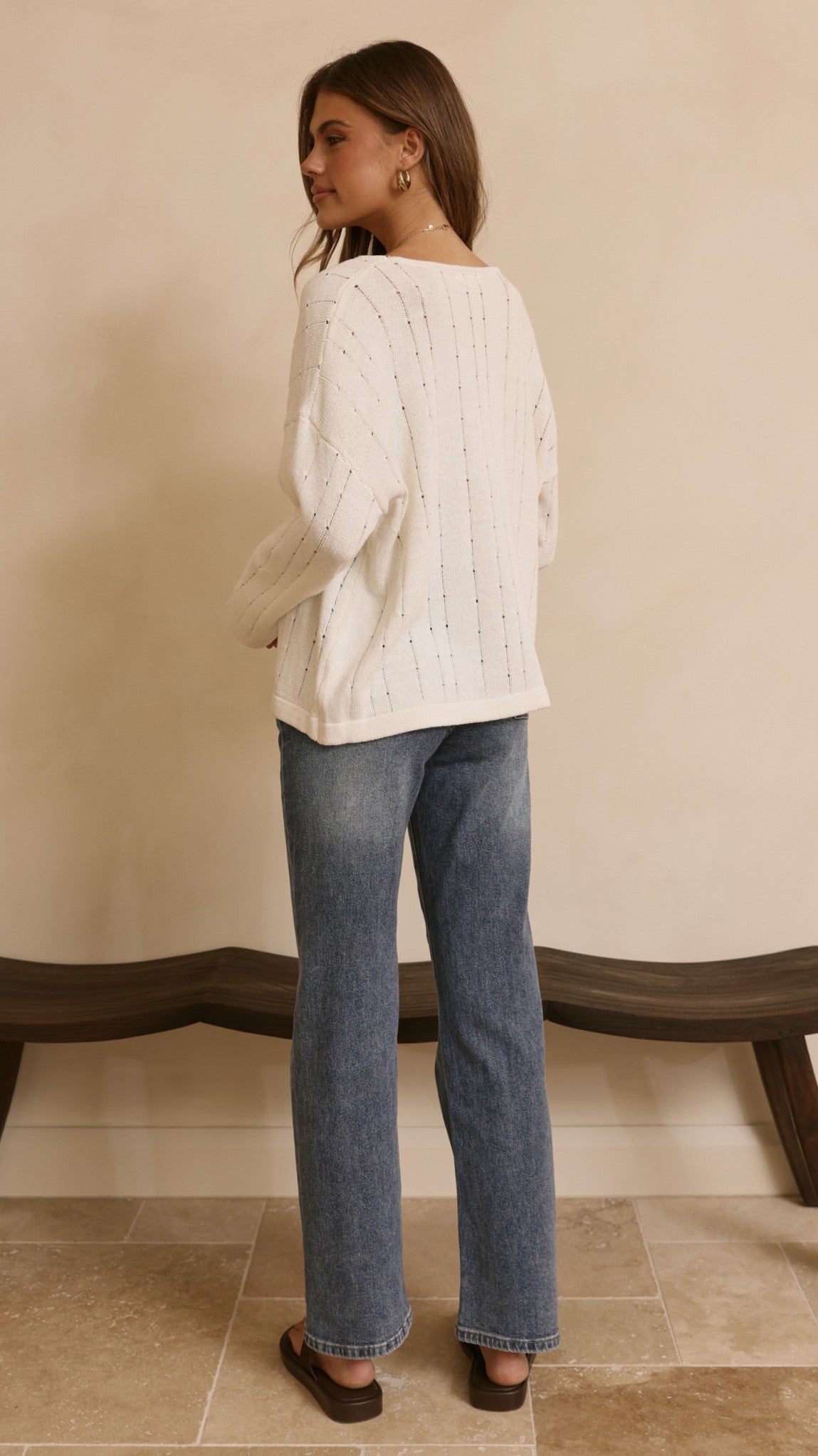 Zana Straight Leg Jeans - Mid Blue