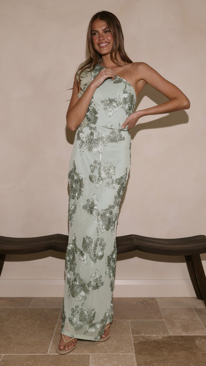 Darlee Maxi Dress - Sage Floral