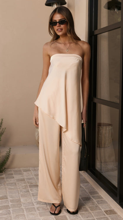 Tova Strapless Top - Vanilla