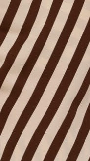 Liana Off Shoulder Top & Pants Set - Brown Stripe