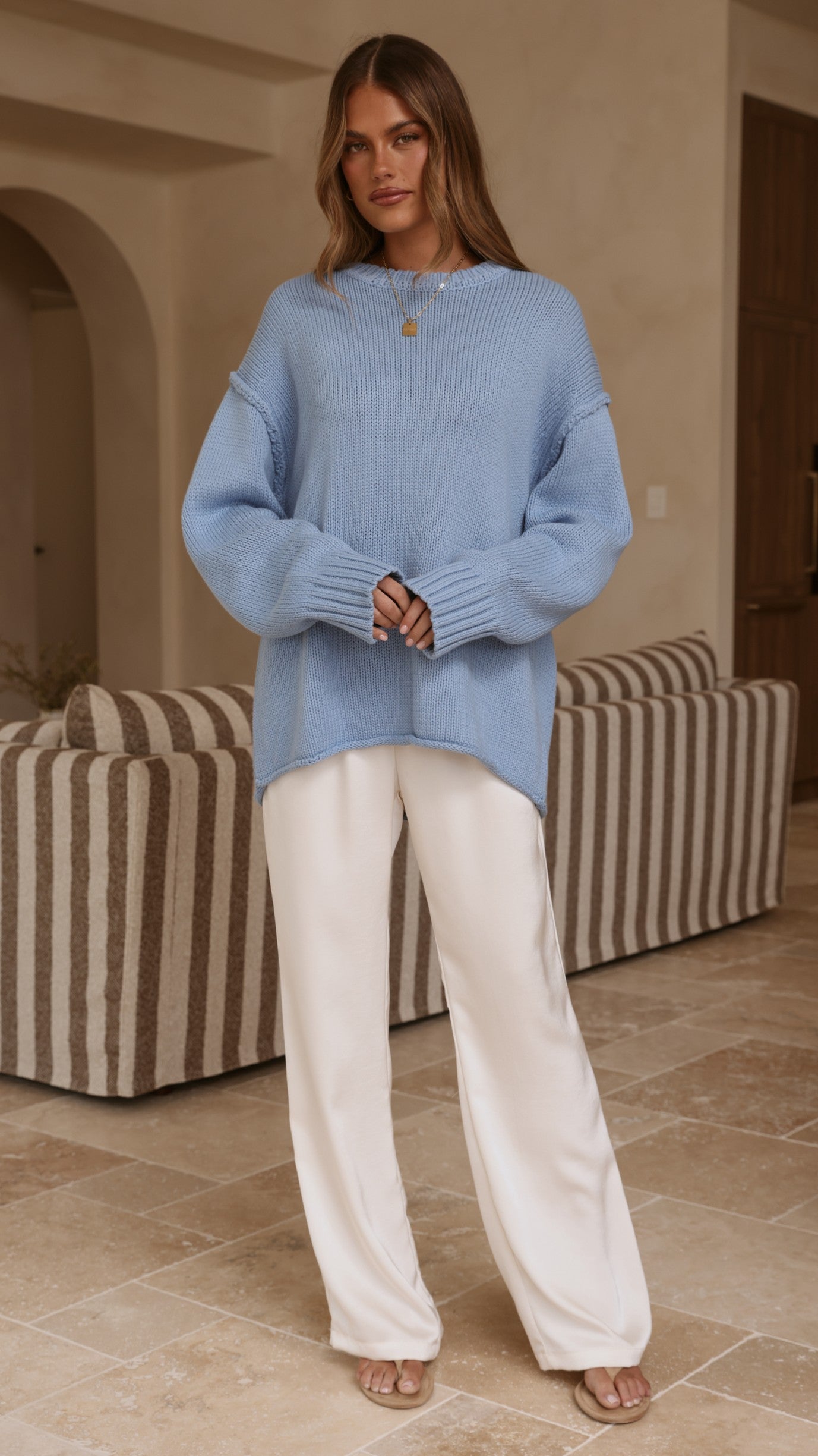 Hayden Knit Jumper - Blue