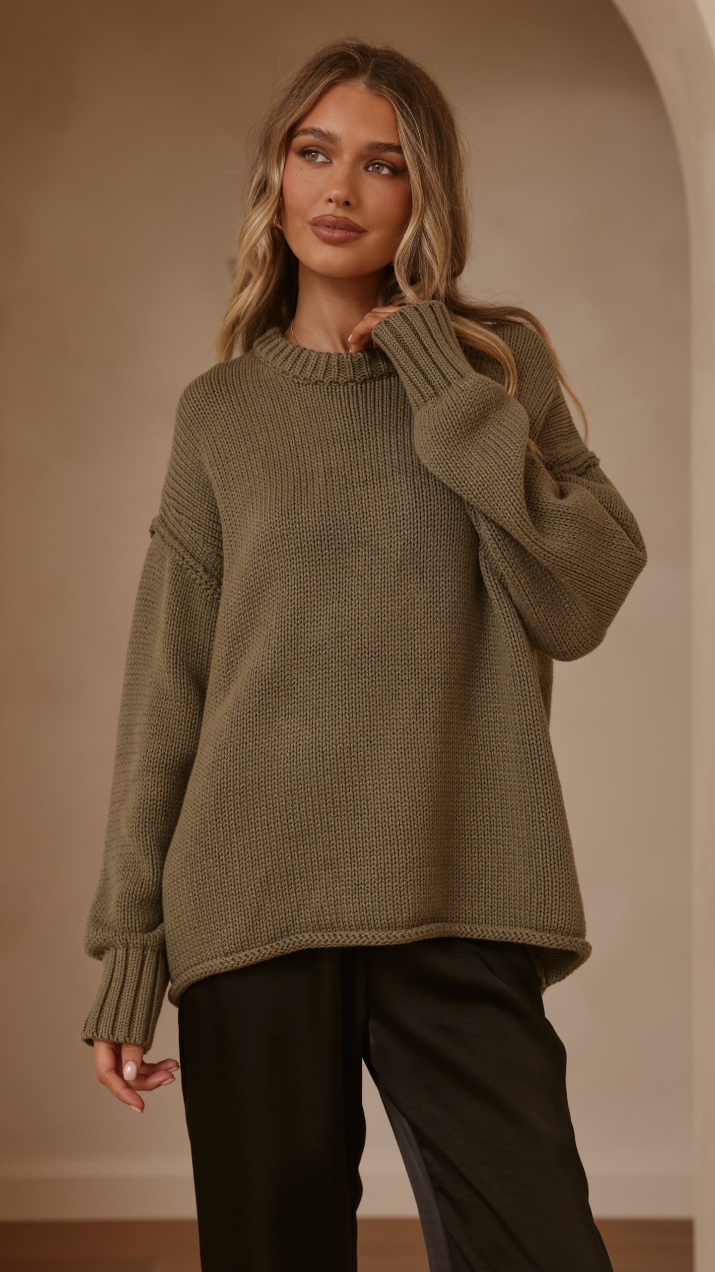 Jase Knit - Khaki