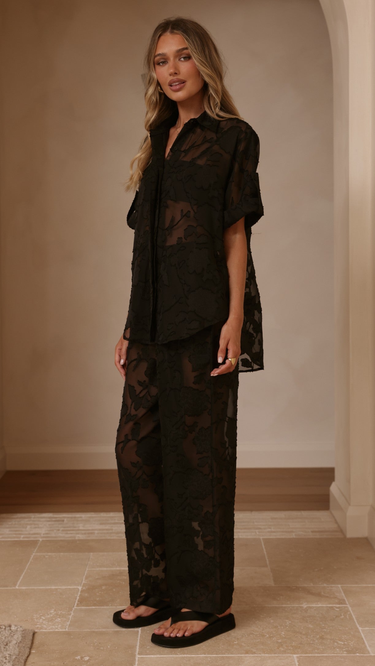 Mollie Lace Pants - Black